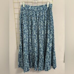 Zara Blue and light blue maxi skirt
